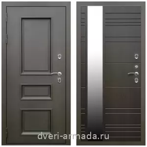 Тамбурные двери, Дверь входная уличная в дом Армада Фаренгейт / МДФ 16 мм ФЛЗ-Сити Венге для загородного дома