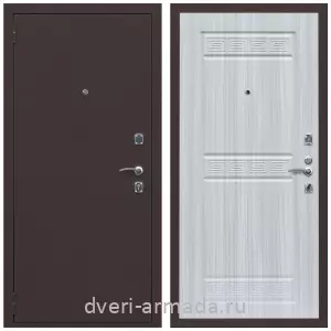 Входные двери толщиной 1.2 мм, Дверь входная Армада Комфорт Антик медь / ФЛ-242 Сандал белый
