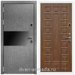 Одностворчатые входные двери, Дверь входная Армада Престиж Белая шагрень МДФ 16 мм Штукатурка графит / ФЛ-183 Мореная береза