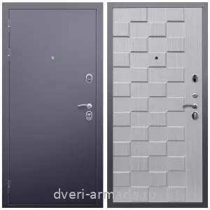 Входные двери 2050 мм, Дверь входная Армада Люкс Антик серебро / МДФ 16 мм ОЛ-39 Лиственница беж
