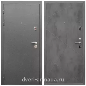 Входные двери толщиной 80 мм, Дверь входная Армада Оптима Антик серебро / ФЛ-291 Бетон темный