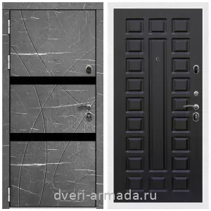 Входные двери с двумя петлями, Дверь входная Армада Престиж Белая шагрень МДФ 16 мм Торос графит / МДФ 16 мм ФЛ-183 Венге
