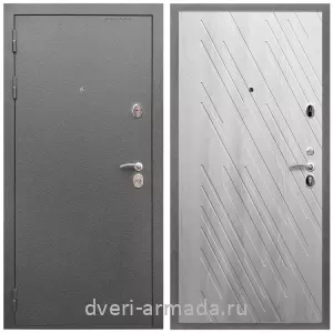 С порошковым напылением, Дверь входная Армада Оптима Антик серебро / МДФ 16 мм ФЛ-86 Ясень Ривьера Айс