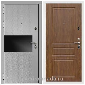 Двери МДФ для квартиры, Дверь входная Армада Престиж Белая шагрень МДФ 16 мм Милк рикамо софт / МДФ 16 мм ФЛ-243 Мореная береза