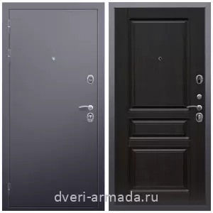 МДФ с фрезеровкой, Дверь входная Армада Люкс Антик серебро / МДФ 16 мм ФЛ-243 Венге