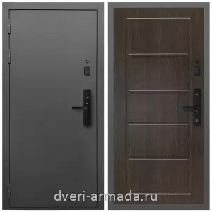 Двери оптом, Металлическая умная входная смарт-дверь Армада Гарант Kaadas S500/ МДФ 6 мм ФЛ-39 Венге