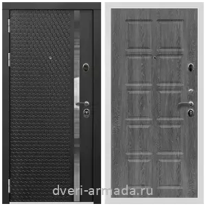 Одностворчатые входные двери, Дверь входная Армада Престиж Белая шагрень МДФ 16 мм ФЛН - 501 / МДФ 10 мм ФЛ-38 Дуб Филадельфия графит