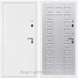 Одностворчатые входные двери, Дверь входная Армада Оптима Белая шагрень / МДФ 16 мм ФЛ-183 Дуб белёный