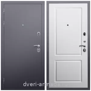 Красивые входные двери, Дверь входная Армада Люкс Антик серебро / МДФ 16 мм ФЛ-117 Белый матовый