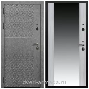 Входные двери МДФ с двух сторон, Дверь входная Армада Престиж Черная шагрень МДФ 16 мм Штукатурка графит ФЛС - 502 / МДФ 16 мм СБ-16 Сандал белый