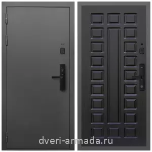 Антивандальные, Антивандальная металлическая  умная входная смарт-дверь Армада Гарант Kaadas S500/ МДФ 16 мм ФЛ-183 Венге