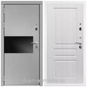 Входные двери лофт, Дверь входная Армада Престиж Белая шагрень МДФ 16 мм Милк рикамо софт / МДФ 16 мм ФЛ-243 Дуб беленый