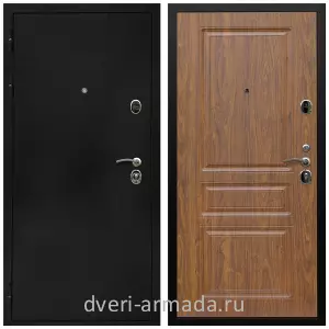 Черные входные двери, Металлическая дверь входная Армада Престиж Черная шагрень / МДФ 16 мм ФЛ-243 Морёная береза