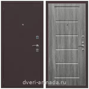 Входные двери 960х2050, Дверь входная Армада Комфорт Антик медь / ФЛ-39 Дуб Филадельфия графит
