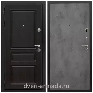 Входные двери толщиной 1.85 мм, Дверь входная Армада Премиум-Н МДФ 16 мм ФЛ-243 Венге / МДФ 10 мм ФЛ-291 Бетон темный