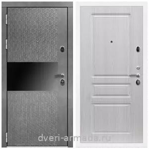 Входные двери Беленый дуб, Дверь входная Армада Престиж Белая шагрень МДФ 16 мм Штукатурка графит / ФЛ-243 Дуб беленый