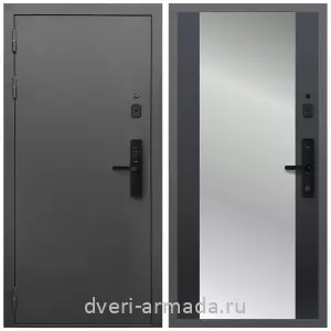 Входные двери со вставками, Умная входная смарт-дверь Армада Гарант Kaadas S500/ МДФ 16 мм СБ-16 Венге