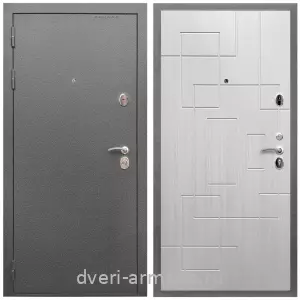 Красивые входные двери, Дверь входная Армада Оптима Антик серебро / МДФ 16 мм ФЛ-57 Белый жемчуг