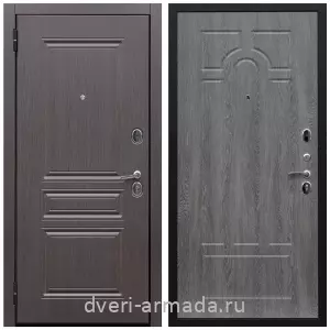 Двери МДФ для квартиры, Дверь входная со звукоизоляцией Армада Экстра ФЛ-243 Эковенге / ФЛ-58 Дуб Филадельфия графит