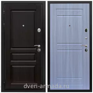 Двери МДФ для квартиры, Дверь входная Армада Премиум-Н МДФ 16 мм ФЛ-243 Венге / МДФ 10 мм ФЛ-242 Сандал белый