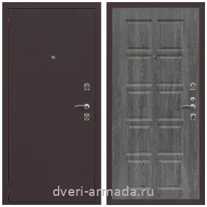 Входные двери лофт, Дверь входная Армада Комфорт Антик медь / МДФ 10 мм ФЛ-38 Дуб Филадельфия графит