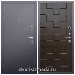 Входные двери 2050 мм, Дверь входная Армада Люкс Антик серебро / МДФ 16 мм ОЛ-39 Эковенге