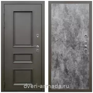 Для дачи, Дверь входная уличная в дом Армада Фаренгейт / МДФ 6 мм ПЭ Цемент темный