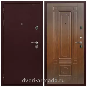 Антивандальные для квартир, Дверь входная Армада Престиж 2 Антик медь / МДФ 16 мм ФЛ-2 Мореная береза