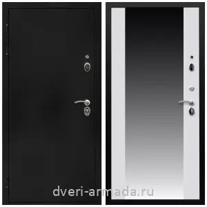 Антивандальные, Антивандальная металлическая  дверь входная Армада Престиж Черная шагрень / СБ-16 Белый матовый