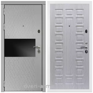 Входные двери с двумя петлями, Дверь входная Армада Престиж Белая шагрень МДФ 16 мм Милк рикамо софт / МДФ 16 мм ФЛ-183 Дуб беленый