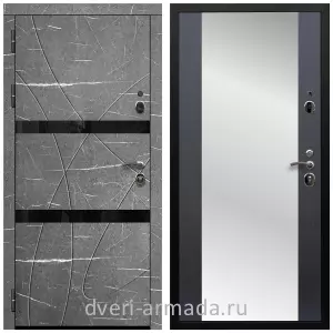 Черные входные двери, Металлическая дверь входная Армада Престиж Черная шагрень МДФ 16 мм Торос графит / МДФ 16 мм СБ-16 Венге