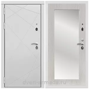 Входные двери Белый сандал, Дверь входная Армада Тесла МДФ 16 мм / МДФ 16 мм ФЛЗ-Пастораль, Сандал белый