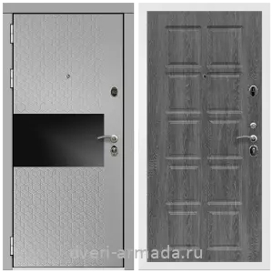 Входные двери лофт, Дверь входная Армада Престиж Белая шагрень МДФ 16 мм Милк рикамо софт / МДФ 10 мм ФЛ-38 Дуб Филадельфия графит