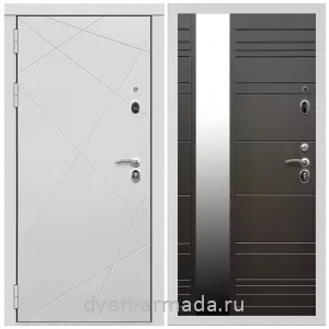 Входные двери со вставками, Дверь входная Армада Тесла МДФ 16 мм / МДФ 16 мм ФЛЗ-Сити Венге