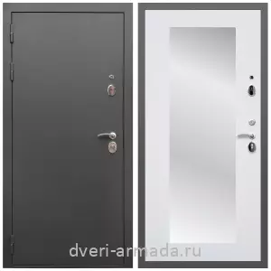 Входные двери с зеркалом и теплоизоляцией, Дверь входная Армада Гарант / МДФ 16 мм ФЛЗ-Пастораль, Белый матовый