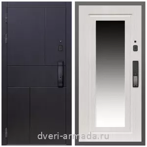 Двери МДФ для квартиры, Умная входная смарт-дверь Армада Оникс МДФ 10 мм Kaadas K9 / МДФ 16 мм ФЛЗ-120 Дуб белёный