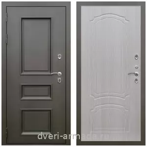 Тамбурные двери, Дверь входная уличная в дом Армада Фаренгейт / МДФ 6 мм ФЛ-140 Дуб беленый для загородного дома