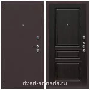 МДФ с фрезеровкой, Дверь входная Армада Комфорт Антик медь / ФЛ-243 Венге