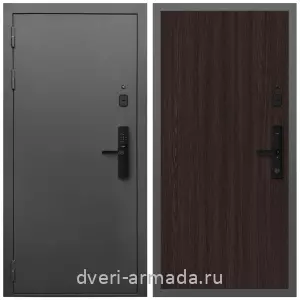 Правые входные двери, Умная входная смарт-дверь Армада Гарант Kaadas S500 / МДФ 6 мм ПЭ Венге