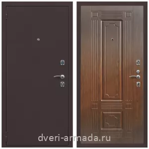 Входные двери 2050 мм, Дверь входная Армада Комфорт Антик медь / ФЛ-2 Морёная береза