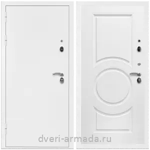 Антивандальные для квартир, Дверь входная Армада Оптима Белая шагрень / МДФ 16 мм МС-100 Белый матовый