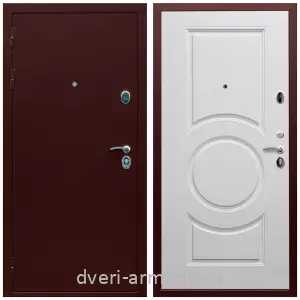 Одностворчатые входные двери, Дверь входная Армада Люкс Антик медь / МДФ 16 мм МС-100 Белый матовый