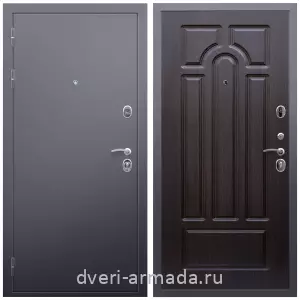 Входные двери МДФ для офиса, Дверь входная Армада Люкс Антик серебро / МДФ 16 мм ФЛ-58 Венге