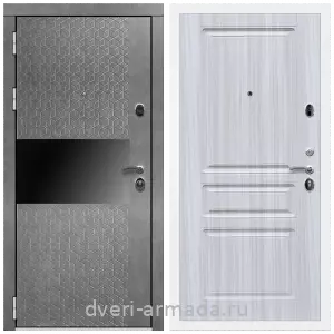 Входные двери лофт, Дверь входная Армада Престиж Белая шагрень МДФ 16 мм Штукатурка графит / ФЛ-243 Сандал белый