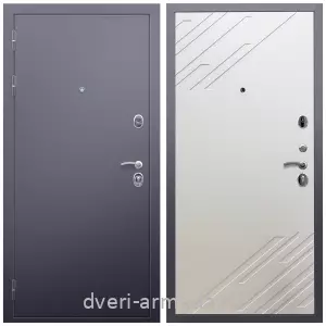 Современные входные двери, Дверь входная Армада Люкс Антик серебро / МДФ 16 мм ФЛ-143 Шате крем