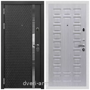 Одностворчатые входные двери, Дверь входная Армада Престиж Белая шагрень МДФ 16 мм ФЛН - 501 / МДФ 16 мм ФЛ-183 Дуб беленый