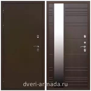 Тамбурные двери, Дверь входная уличная в дом Армада Термо Молоток коричневый/ МДФ 16 мм ФЛЗ-Сити Венге