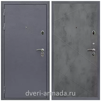 Дверь входная Армада Престиж Strong антик серебро / МДФ 10 мм ФЛ-291 Бетон темный