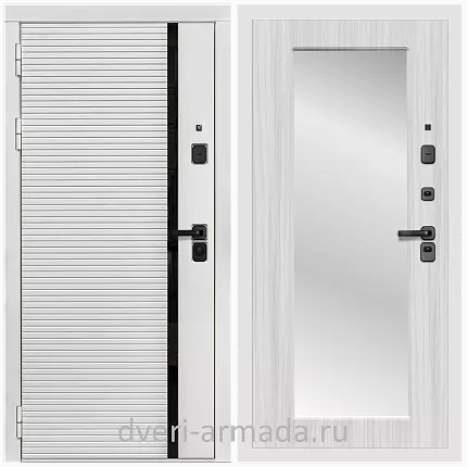 Дверь входная Армада Каскад WHITE МДФ 10 мм / МДФ 16 мм ФЛЗ-Пастораль, Сандал белый
