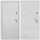 Дверь входная Армада Тесла МДФ 16 мм / МДФ 6 мм ФЛ Дуб кантри белый горизонт
